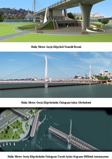 İstanbul metrosu haliç metro geçiş köprüsü yapım işi