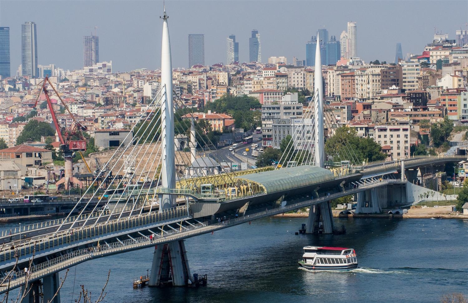 İstanbul metrosu haliç metro geçiş köprüsü yapım işi